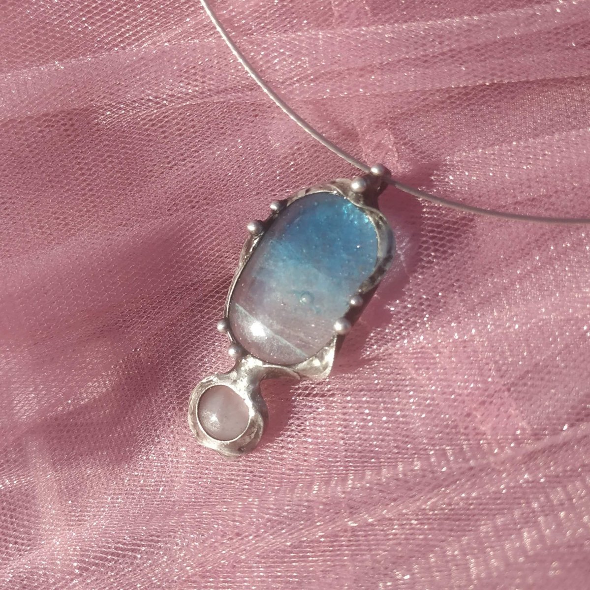 Romantický přívěsek - sklo