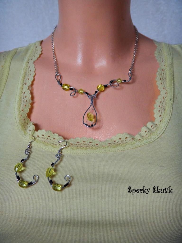 SA0004 - Žluto-černá drátkovaná sada