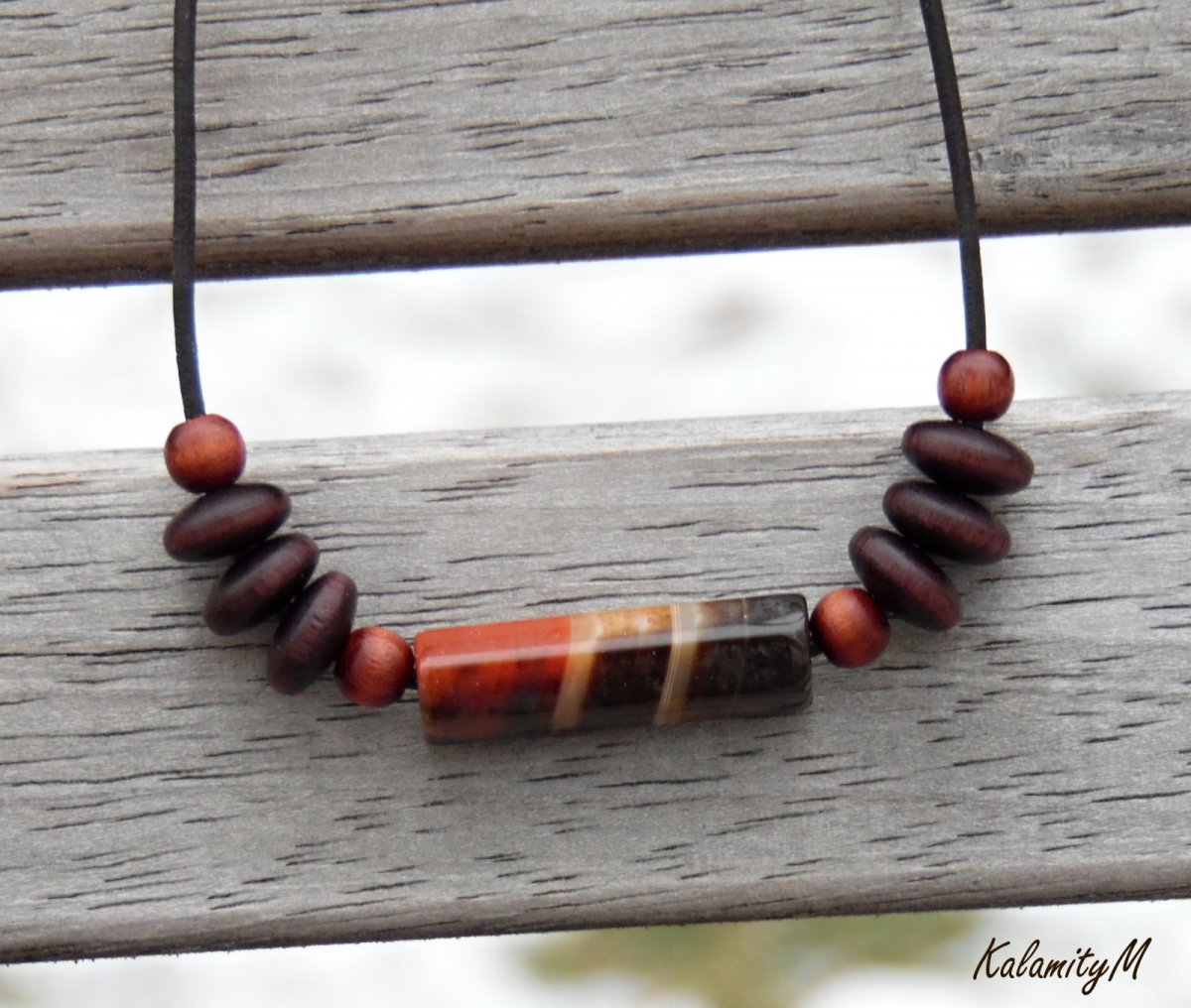 Šelmí - náhrdelník s achátem