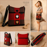SIMPLY RED TULLIP čtverce bag no.008 ***  PARROT®