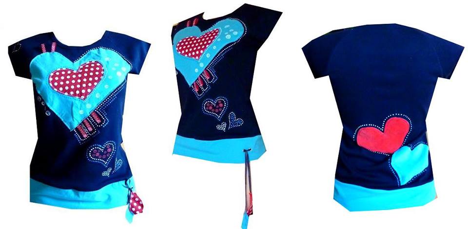 SRDCE I NA DÁLKU - tričko dámské