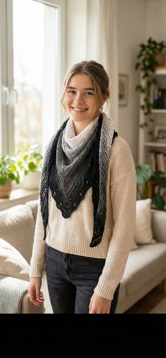 Ruční práce - šátek SiS Love - Stínohra