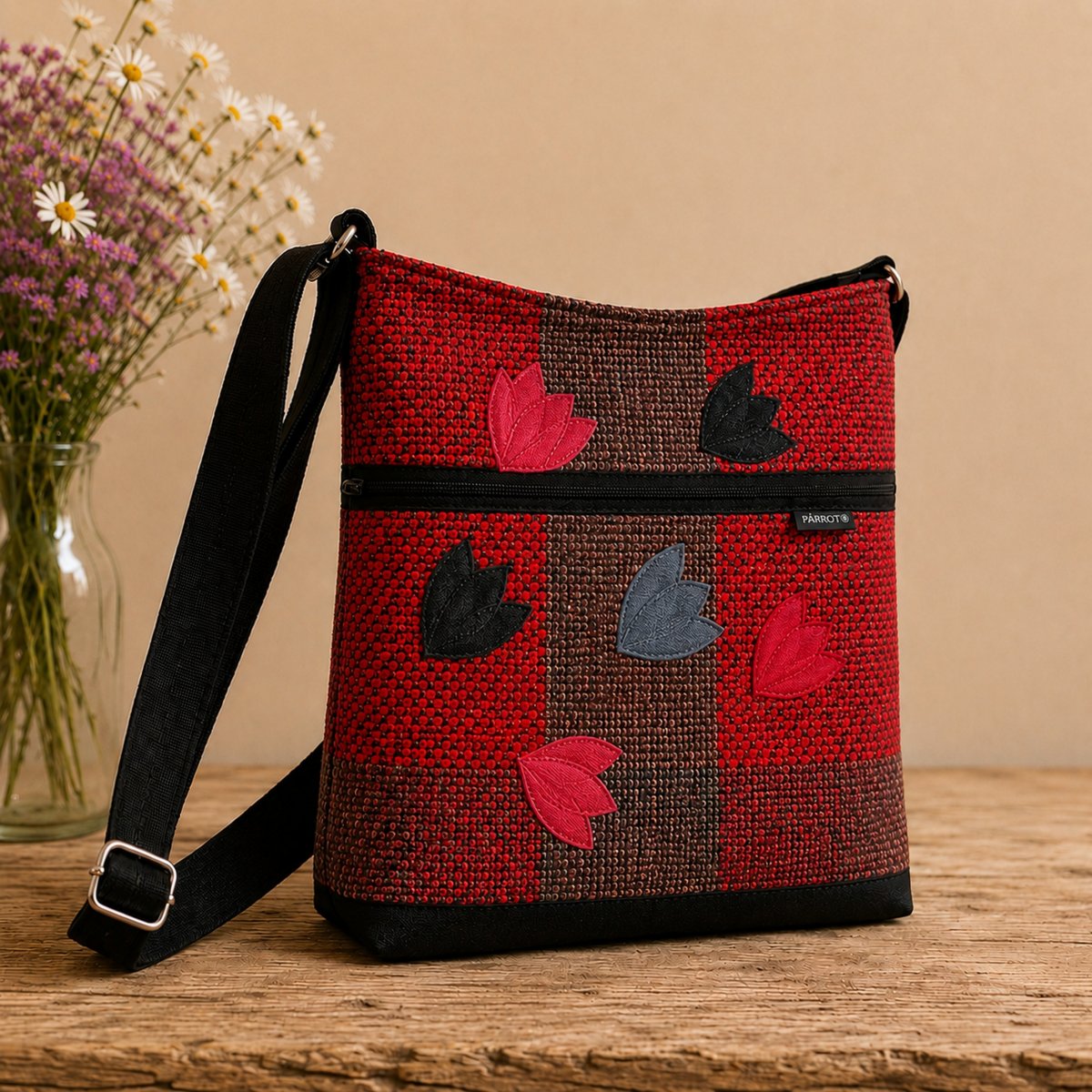 SIMPLY RED TULLIP kytice bag no.009 ***  PARROT®