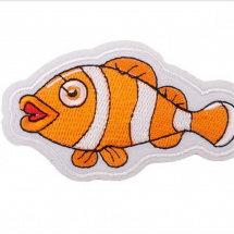 Nažehlovací obrázek - rybička 6*10,3 cm