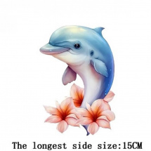 Nažehlovací obrázek delfín 15 cm