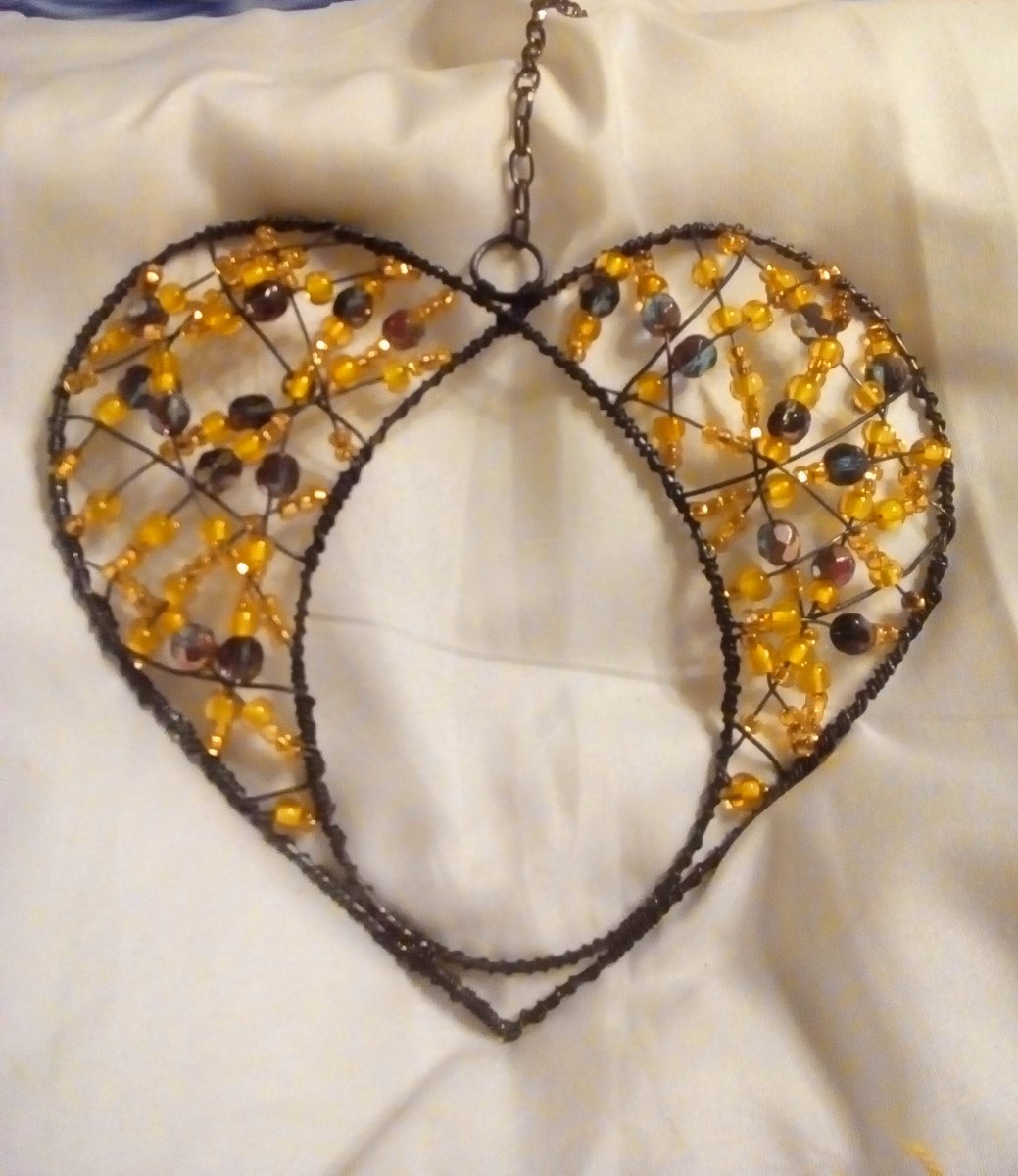 Srdce pavouček - zlaté