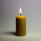 Svíčka ze včelího vosku - stáčená velká silná
