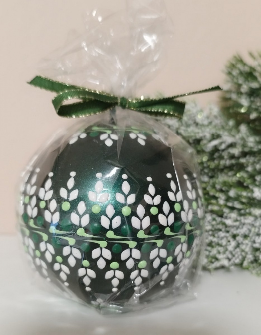 Svíčka ručně zdobená