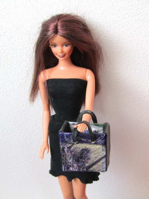 Levandulová taška pro barbie