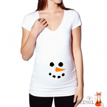 Těhotenské tričko Sněhulák