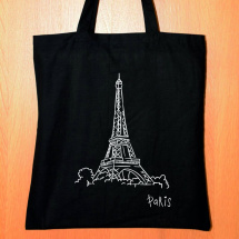 Plátěná taška Eiffelovka