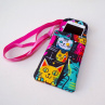 Kabelka na mobil crossbody - kočky