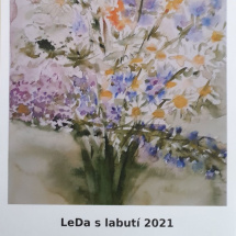 Nástěnný kalendář Akvarelové květiny 2021