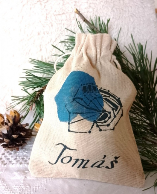 Malovaný dárkový pytlík - Tomáš
