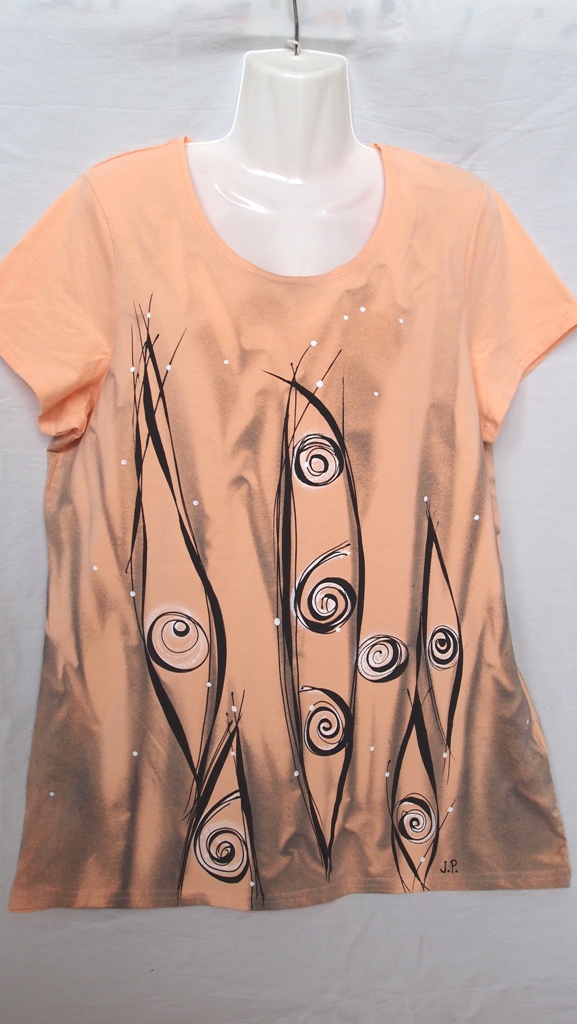 SPIRÁLY V LUSKU (XL) - dámské tričko