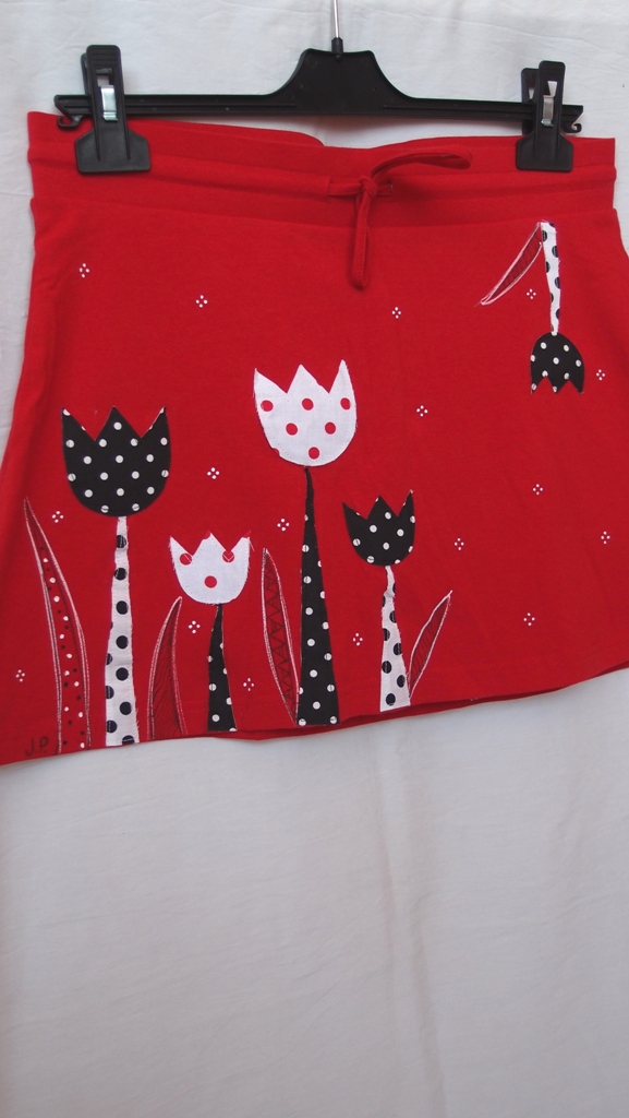 PUNTÍKY PRO KARKULKU (M) - sukně 2v1