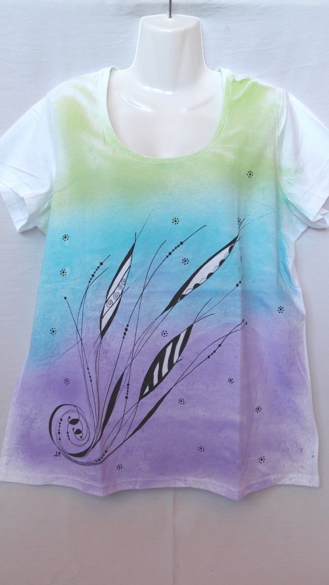 NA DUHOVÉ SPIRÁLE (XL) - dámské tričko