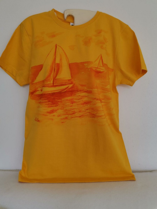 Tričko malované Slunečná plavba