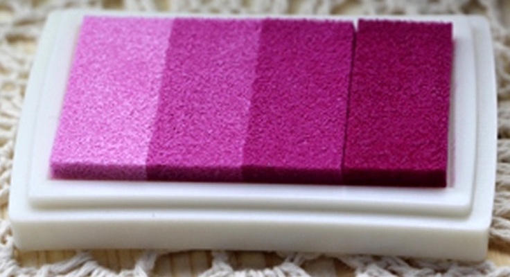 Razítkovací polštářky (odstíny růžové)