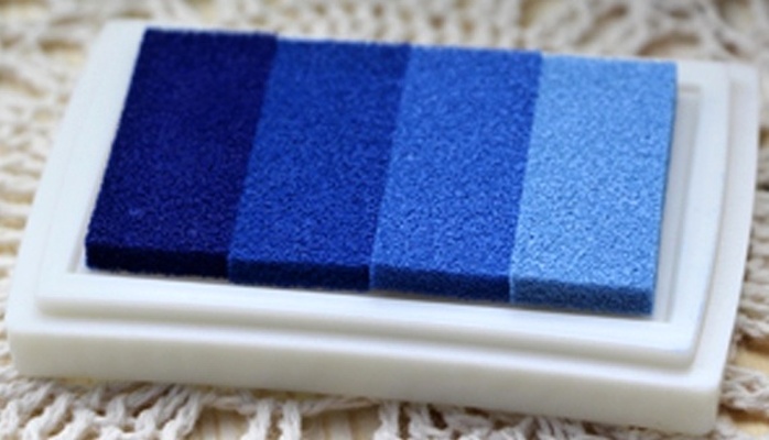 Razítkovací polštářky (odstíny modré)