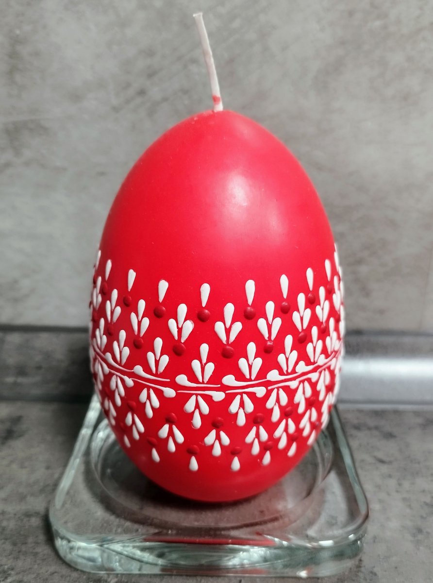 Svíčka ručně zdobená