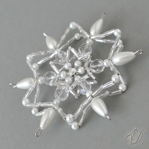 Originální vánoční korálková hvězda DUO - KO011