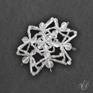 Vánoční hvězda z korálků KO041 - 3D (PEVNÁ A NEREZ)