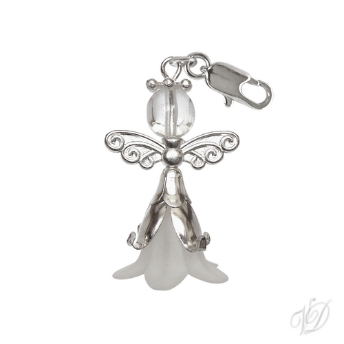 Přívěsek s karabinkou 0850 - Andělíček pro štěstí F