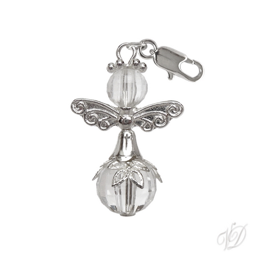 Přívěsek s karabinkou 0865 - Andělíček pro štěstí C