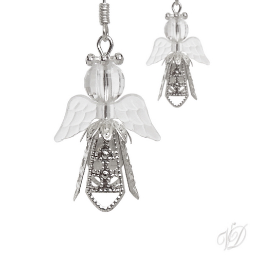 Náušnice - Andělíčci pro štěstí O (0866)