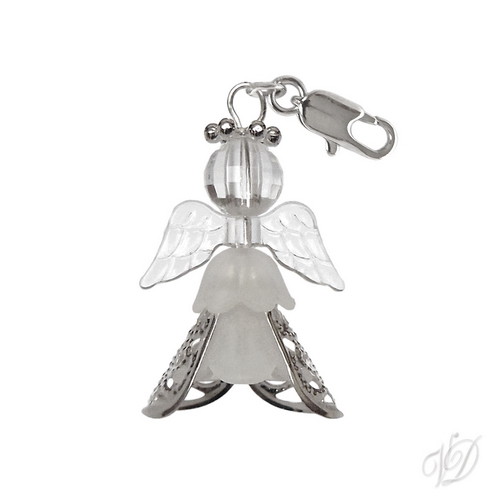Andělíček přívěsek s karabinkou pro štěstí L (0966)