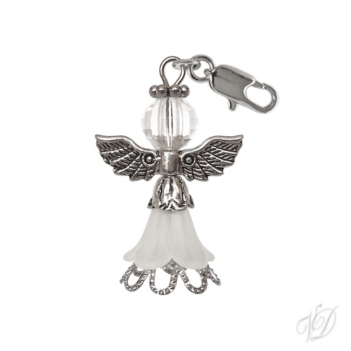 Andělíček přívěsek s karabinkou pro štěstí R (0972)
