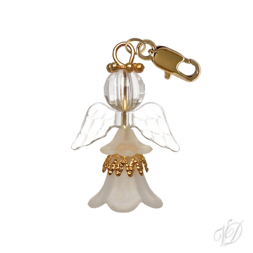 Andělíček přívěsek s karabinkou pro štěstí D (0994)