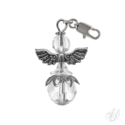 Andělíček přívěsek s karabinkou pro štěstí IX (1103)