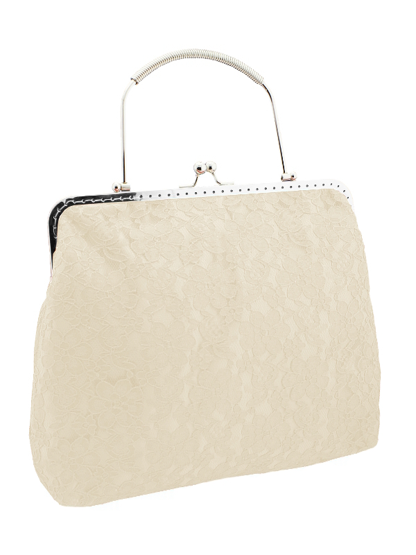 Dámská krajková kabelka ivory 0976A7