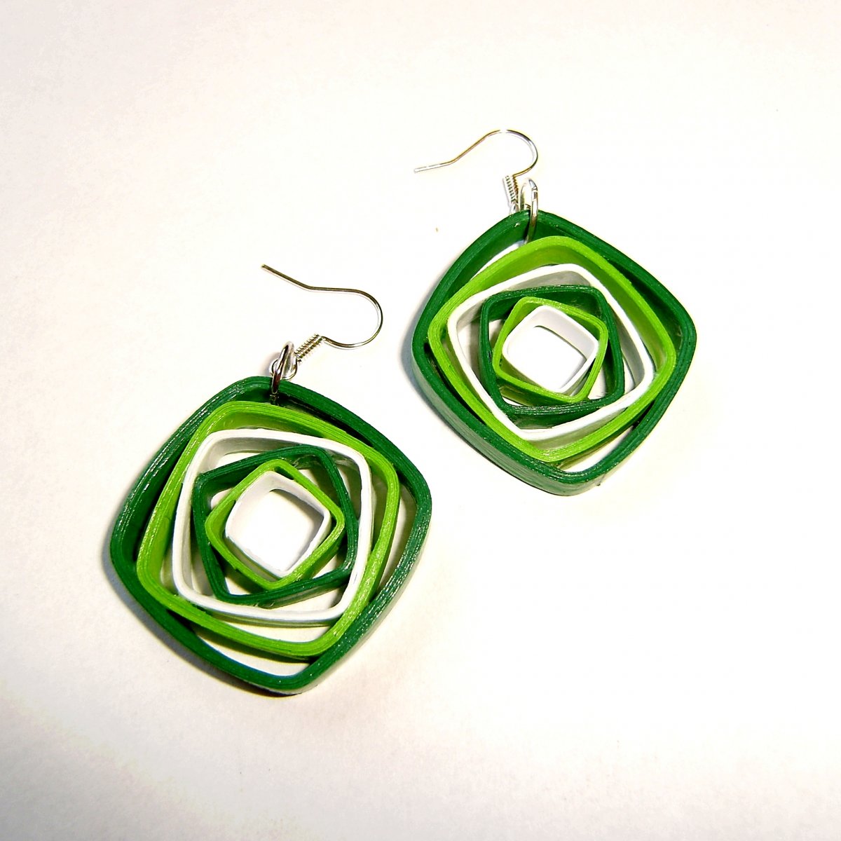 Zamotané čtverce - zelené