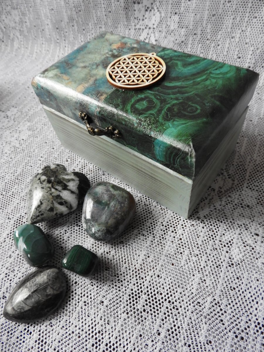 Originální krabička Tyrkys/malachit
