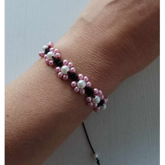 Náramek Shamballa s korálky