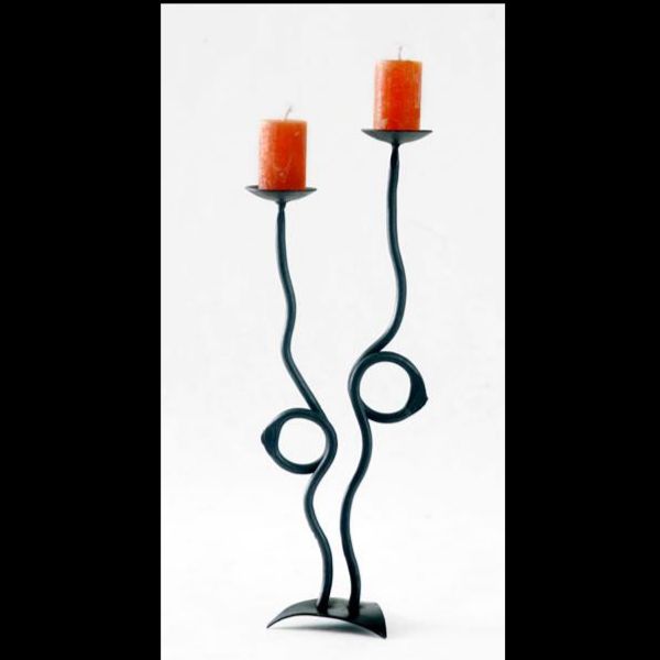 Kovaný svícen Plameňáci A44