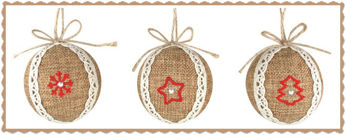 baňka z juty - přírodní - cena za kus