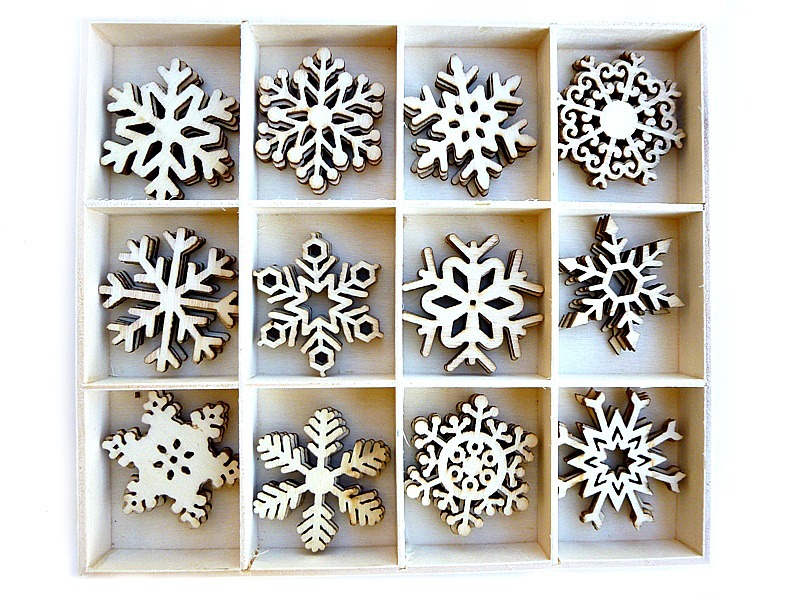 sada výřezů k dalšímu tvoření - větší -  cena za 12 kusů