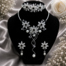 Luxusní společenský šperkový set – Černobílá elegance