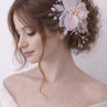 Svatební ozdoba do vlasů s perličkami – ručně vyráběná vlasová dekorace