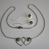 LÁSKA - náhrdelník - pokovený Hematit - chirurgická ocel