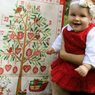Adventní kalendář s poutky - vánoční strom