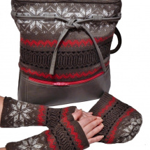 Sada Kristýna - kabelka, návleky, čepice