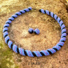 Modrá spirála - sada šperků