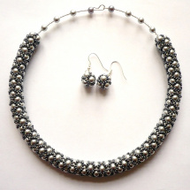 Elegantní náhrdelník + náušnice