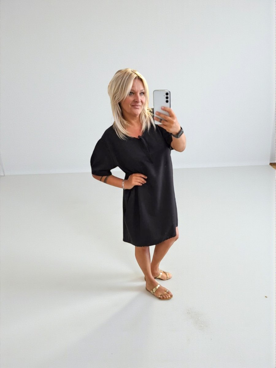 Dámské boho šaty černé L