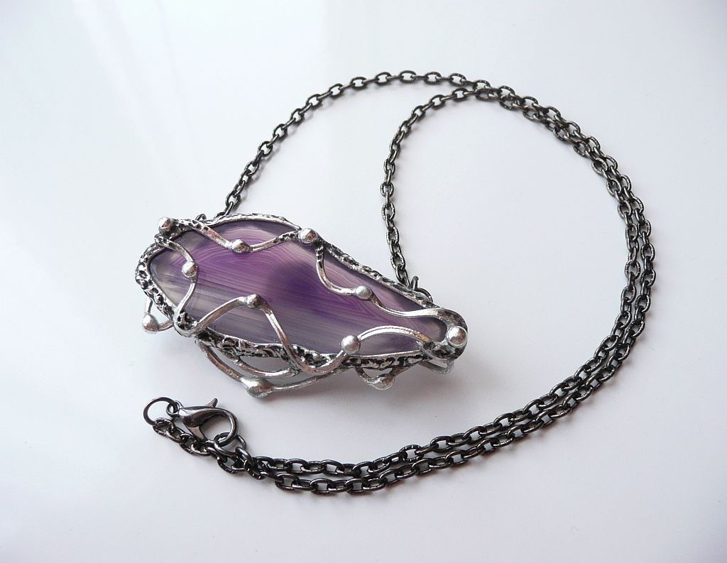 Achátový náhrdelník ..